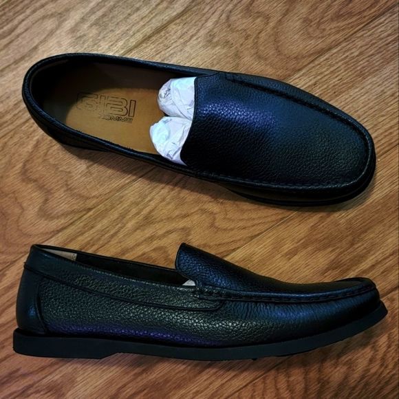 Gibi Homme Mens Leather Loafer Dress 